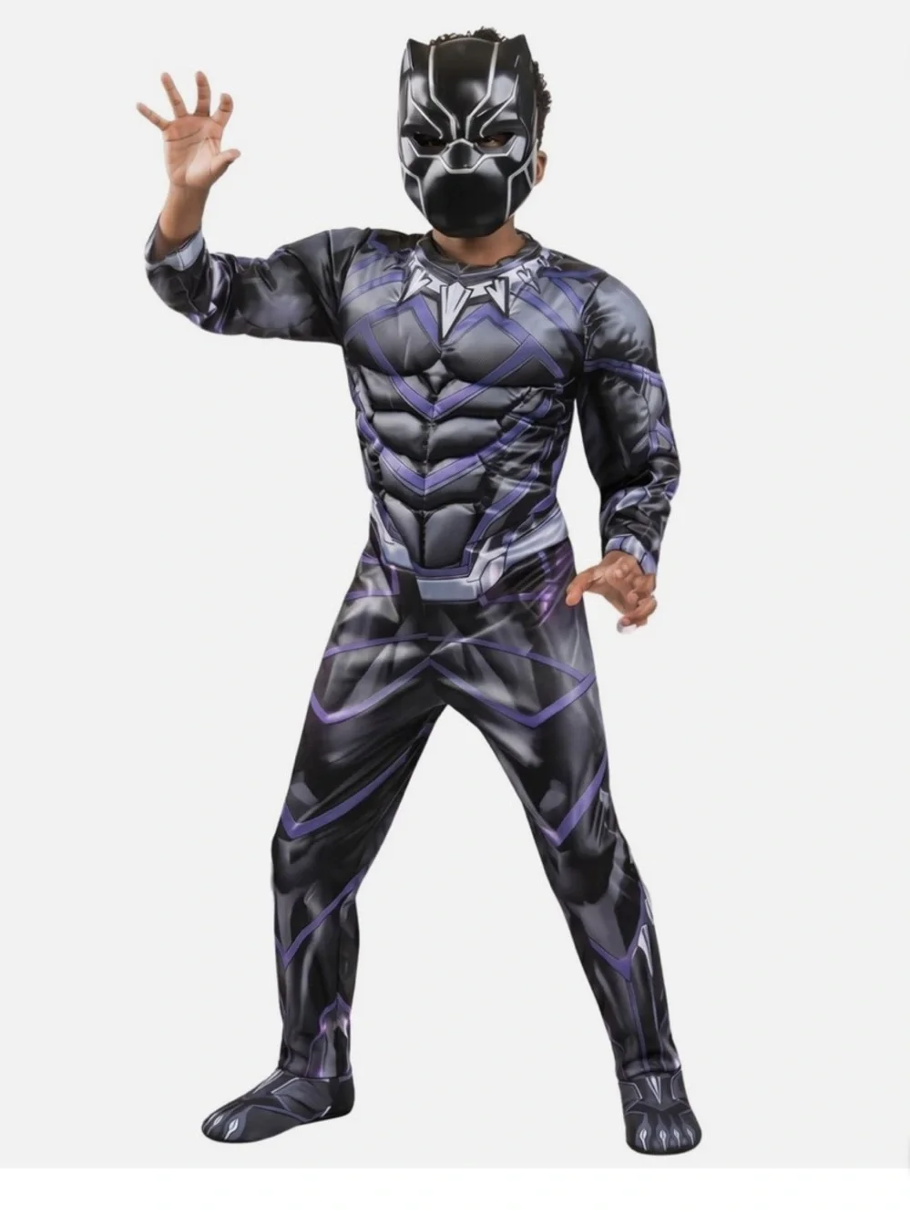 Marvel Avengers Black Panther 2pcs Halloween Costume set for Boys size L (10-12)
